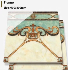 Azulejos de Porcelana Pulida para Bordes de Paredes, para Uso en Interiores de Villas, con Detalles en Ladrillo Refractario - Product Image 4