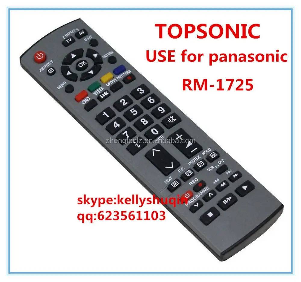 Controle remoto universal de alta qualidade, para panasonic topsonic RM-1725