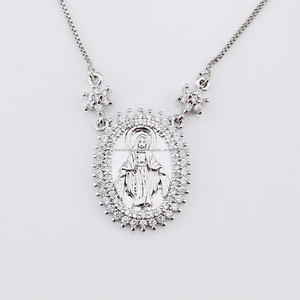 Joyería foxy colgante de la <span class=keywords><strong>Virgen</strong></span> <span class=keywords><strong>Mar</strong></span>ía en chapado de oro 18k - Product Image 4
