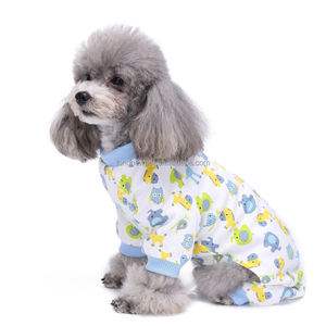 Piyama Anjing Lucu dan Menggemaskan, Bahan Katun Lembut, Pakaian Anjing Musim Dingin, Jumpsuit Hewan Peliharaan untuk Anjing Kecil - Product Image 1