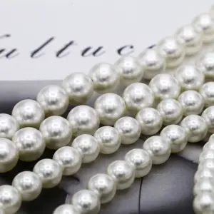 Manik-manik Mutiara Bright Pearl Pakaian Aksesoris Perhiasan Aksesoris 3-30Mm