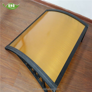 Mái hiên cửa polycarbonate 120x80cm, mái hiên cửa tiêu chuẩn PC với khung nhựa hợp kim - Product Image 3