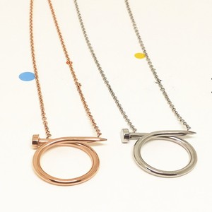 Nouveau produit <span class=keywords><strong>clou</strong></span> d'<span class=keywords><strong>or</strong></span> titane colliers et pendentifs Bijoux - Product Image 3
