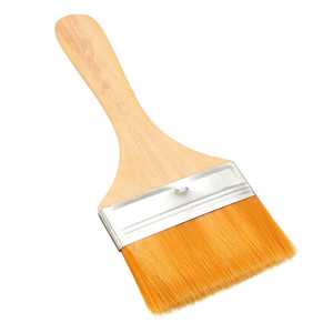 Pincéis de pintura baratas amigáveis do usuário cabo de madeira fino