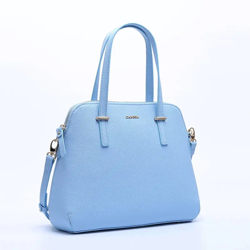 CC1078B Commercio All'ingrosso di Stile Elegante Blu Struttura di Colore di Disegno Semplice Satchel Borse DELL'UNITÀ di elaborazione del Sacchetto di Spalla Classico Croce Corpo Borse