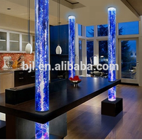 Lampe de sol décorative en acrylique à LED sensorielle, colonne lumineuse à bulles, décoration de mariage