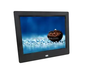 battery power video picture frame sd card voice recording digital photo album 7"