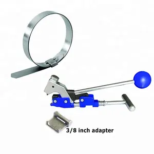 Hand operated punch lock banding tools for preformed hose center punch clamp fixing Hongjing