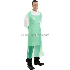 Avental pe descartáveis de plástico, avental de cozinha de grau alimentar para venda