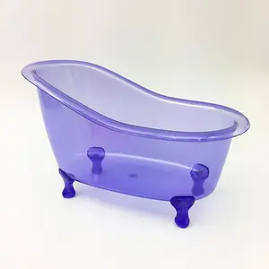 Mini baignoire transparente en plastique, récipient pour les soins personnels, livraison gratuite