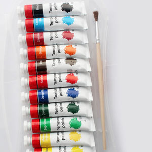 Su misura di alta qualità <span class=keywords><strong>12</strong></span> di colore arte pittura a guazzo PP scatola di 12ml tempera vernice - Product Image 5