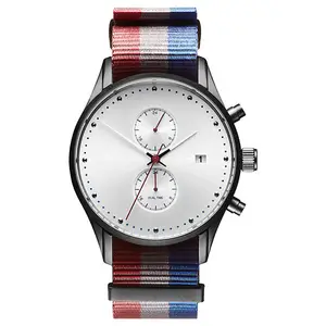 日本 movt 手表不锈钢黑色 fastrack 手表男士品牌尼龙手表