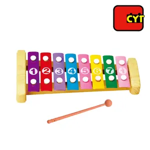 Divertente musicale xilofono mano a bussare piano di legno giocattoli per i bambini dalla cina