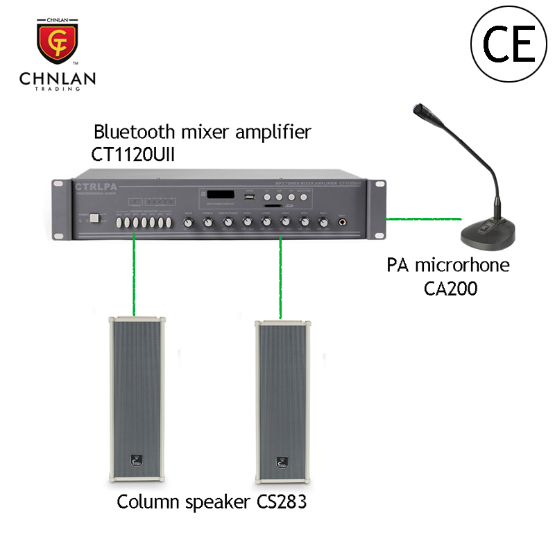 Chnlan mosque bluetooth for Professional 6 zones mixer amplifier audio system