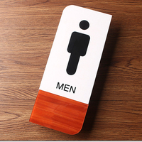 Panneau de toilette en acrylique, plaque personnalisée, prêt à l'emploi, livraison gratuite