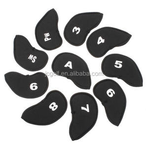 10pcs Per <strong>Set</strong> Neoprene Golf Club Protective Iron Head Cover Case <strong>Wedge</strong> Sock Headcover <strong>Set</strong> - Product Image 1