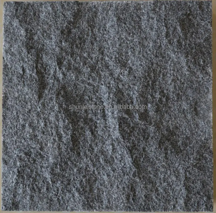Piastrelle spaccate naturali in granito nero shanxi nero cina 30*30*2cm