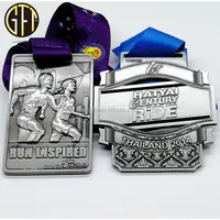 מדליית ייצור מותאם אישית רך אמייל מתכת מדליית ספורט רץ זול פרסים מדליות