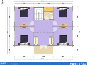 Loại Sang Trọng Nhà Đúc Sẵn Nhà Lắp Ráp Nhà Đăng Nhập Nhà Và Cabin OY-2018 - Product Image 2