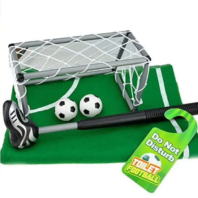 Divertido Toliet interior juguetes jugar Mini Toliet fútbol Toliet baloncesto pelota de Golf juego deporte juguete