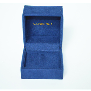 Charming Romantic Hot sale Suede Velvet High end Single Wedding Ring Gift Jewelry box