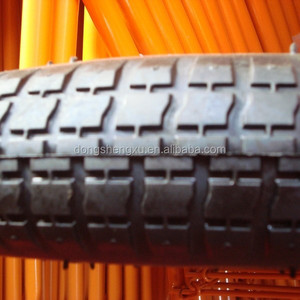 3.00-8 Luftreifen mit Kunststofffelge für Schubkarren, Lenkrollen mit Gummirad, 150 kg Tragfähigkeit - Product Image 6