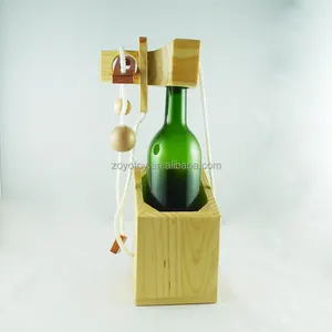 Di alta qualità Nuovo bottiglia di Vino blocco Puzzle di Legno