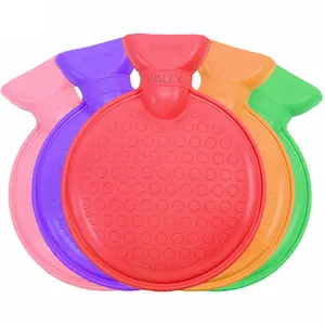 round shape rubber bottle 1 liter hot water bag with cover