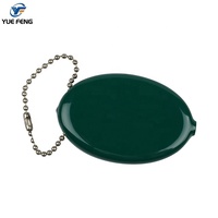 Porte-monnaie en silicone PVC lisse écologique et tendance, personnalisé, en caoutchouc
