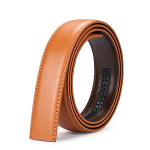 Moda Uomo Automatico Ratchet Cinghia di Cuoio Cinghia di Cuoio Genuina Della Cinghia Senza Fori Ratchet Belt Strap - Product Image 3
