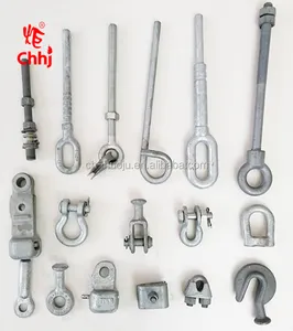 Pole Line Hardware Hook Bolt / Socket Clevis / Ball Eye / Anchor Shackle