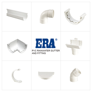 Accessoires de gouttière de toit en <span class=keywords><strong>PVC</strong></span> ERA Construction Material 110 mm, <span class=keywords><strong>coude</strong></span> à 45 degrés avec certificat DVGW - Product Image 2