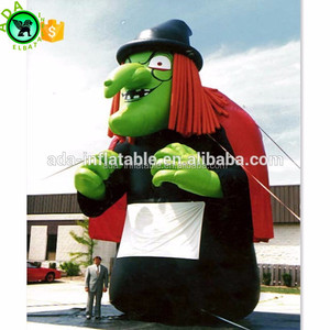 Modelo inflable de bruja verde terrible para decoración de noche de Halloween ST669 - Product Image 4