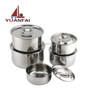 ชุดเครื่องครัวหม้อสแตนเลส 410 ใหม่ ขายส่ง ราคาถูก หม้อทำอาหาร หม้อบิรยานี พร้อมฝาปิด - Product Image 3