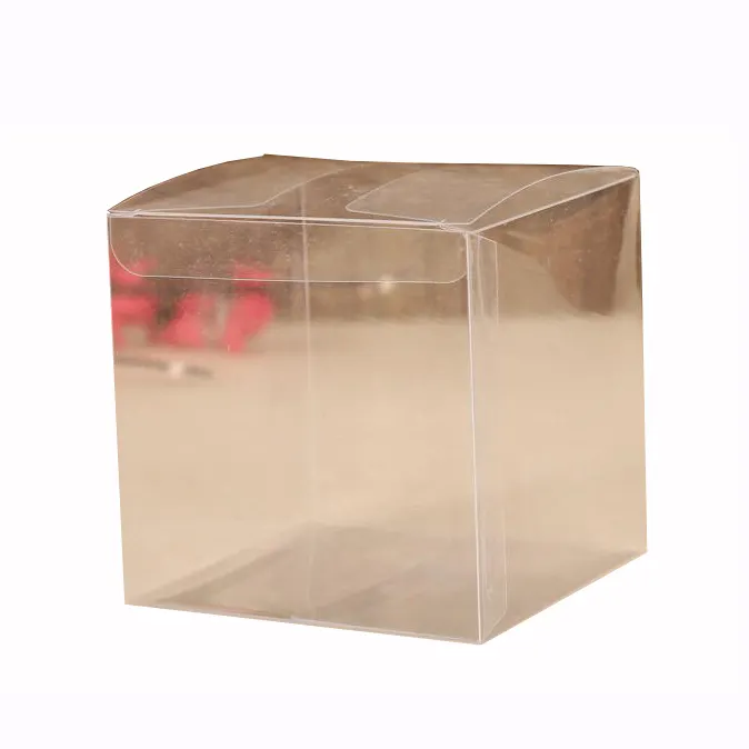 8 × 8 × 8センチメートルPVC Square Cube Packaging Gift Box