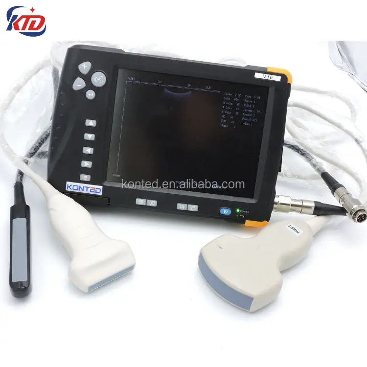 Draagbare Veterinaire Ultrasound Apparatuur Voor Paarden/Geit/Schaap/Hond Konted V10