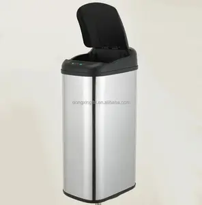 45L 高修身不锈钢厨房传感器垃圾粉尘自动垃圾桶