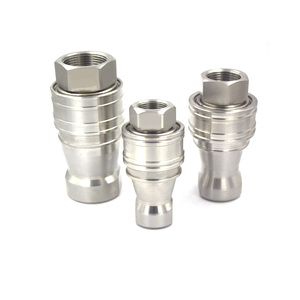 KZF 1 inch BSPT/BSPP/NPT Chủ Đề nữ/nam 304 thép không <span class=keywords><strong>g</strong></span>ỉ các loại thủy lực couplers nhanh - Product Image 6