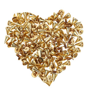 100 pièces de clous coniques ronds de 10 mm, rivets à vis en alliage, accessoires de <span class=keywords><strong>couture</strong></span> pour le bricolage et le travail du cuir - Product Image 2