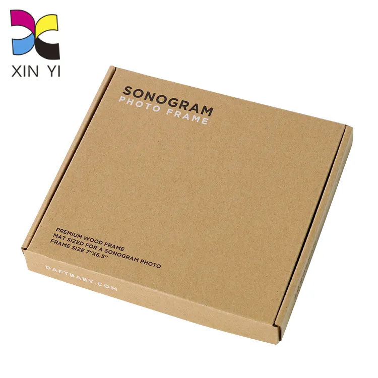 Recyclable printed colorful pictures foldable corrugated cardboard mail boxes black shipping box