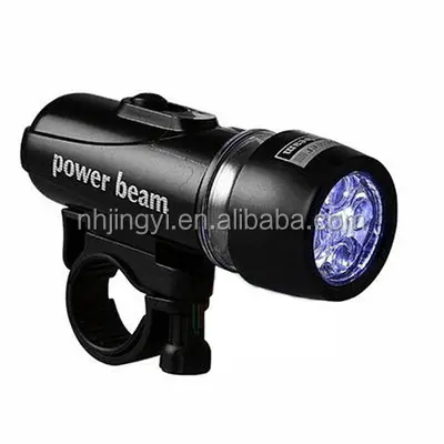 High bright water resistant 5 pz LED anteriore della bici della torcia elettrica