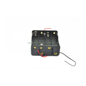 Double Side 8x1.5 V cella AA (UM-* 8) Battery Holder Box Case Nero - Product Image 3