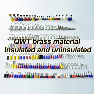 QWT 187 250 Series Nylon Fully Pre Insulated Wire Connectors <strong>90</strong> <strong>Degree</strong> Right Angle <strong>Spade</strong> Female Disconnector Flag Crimp <strong>Terminal</strong> - Product Image 2