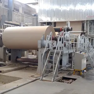 クラフト紙生産の古紙リサイクルラインマシン