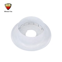 Rosette de sprinkleur d'incendie séparable en 2 pièces de couleur blanche
