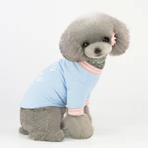 Китай, низкий минимальный заказ, оптовая продажа, хлопковая одежда для собак, одежда с рукавами, рубашка для собак, без рисунка