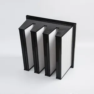 V-shape Plastic Frame high quality medium efficiency box filter