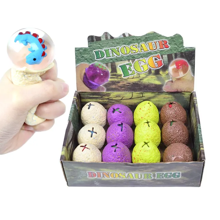 CY011 2019 Anak Mainan TPR Hewan Mainan Squeeze Telur Dinosaurus Stres Relief Vent Mainan