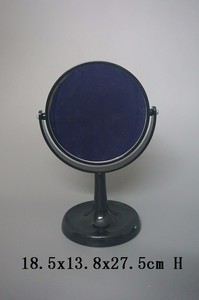 Venta caliente Mini soporte de escritorio de plástico de color negro Espejo de maquillaje - Product Image 3