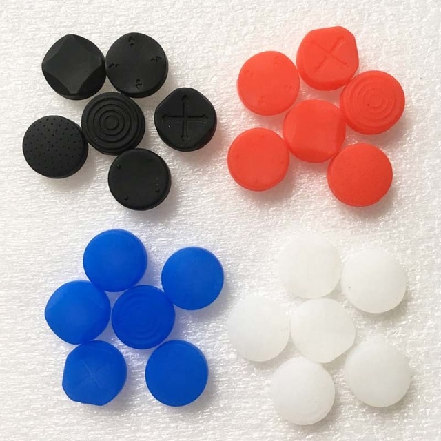 Wholesale 6 in 1 Silicone Thumb Grips Stick Rocker Cap Cover Grip Kit for PSV PS Vita 1000 2000 for PSV1000 PSV2000 FAST SHIP